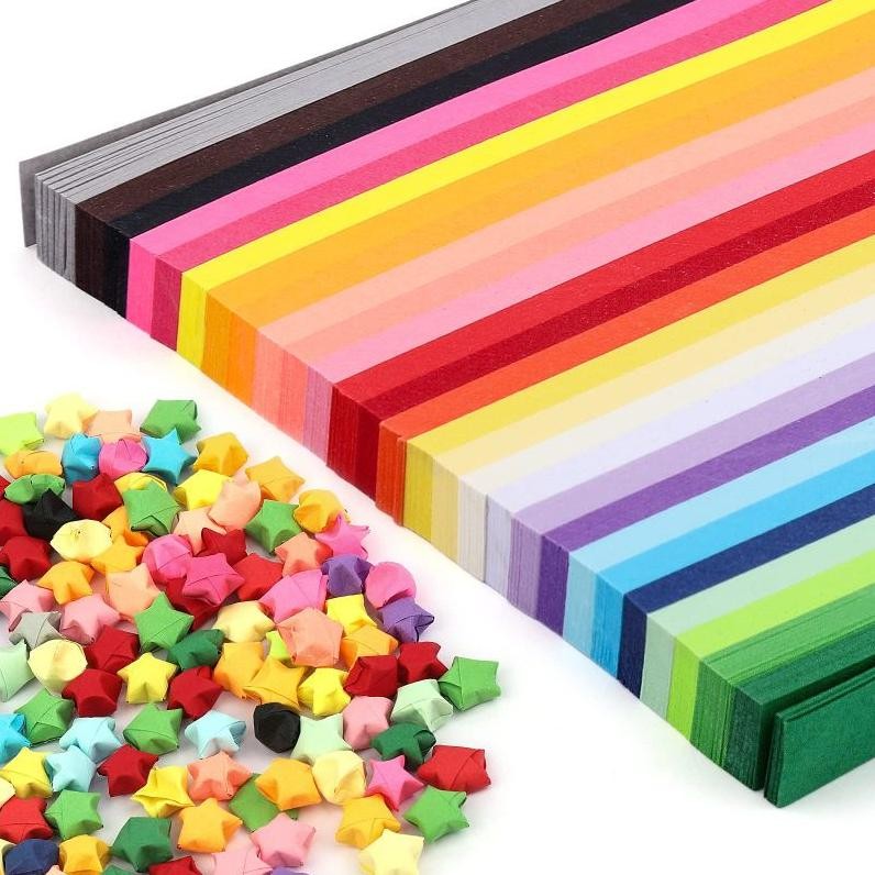 

Premium 540pcs Kertas Origami Bintang 27colors Origami Star Paper High Quality