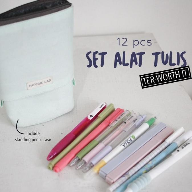 

Tersedia Paperie Lab - Set Alat Tulis Ter-Worth It! Hitam Pen Pulpen Highlighter