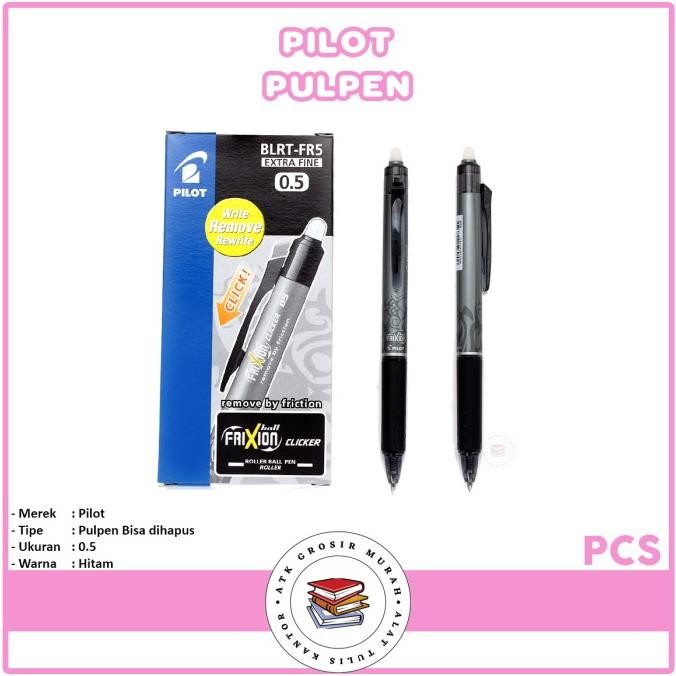 

Tersedia Grosir!!! Pulpen Pen Frixion Pilot 0.5 Hitam ( Bisa Dihapus )