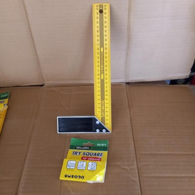 

siap kirim sellery siku tukang 12 inchi / penggaris siku 54-811 sellery