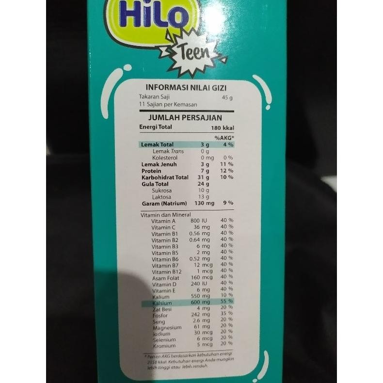 

HILO TEEN 500 GR COKELAT SUSU BUBUK VANILLA CARAMEL TINGGI PROTEIN 500 GRAM