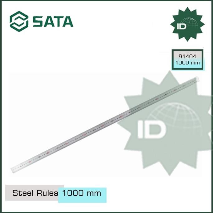 

siap kirim penggaris besi 1000 mm steel rules 100 cm 91404 sata
