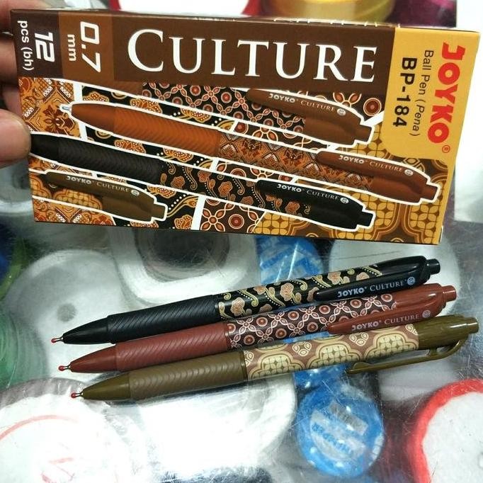 

Tersedia Pulpen / Bolpoin Culture Batik Joyko Bp-184 Isi 12 Pcs