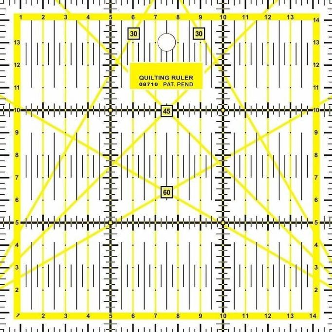 

siap kirim quilting ruler - penggaris bahan - penggaris jahit ukuran 15cm x 15cm