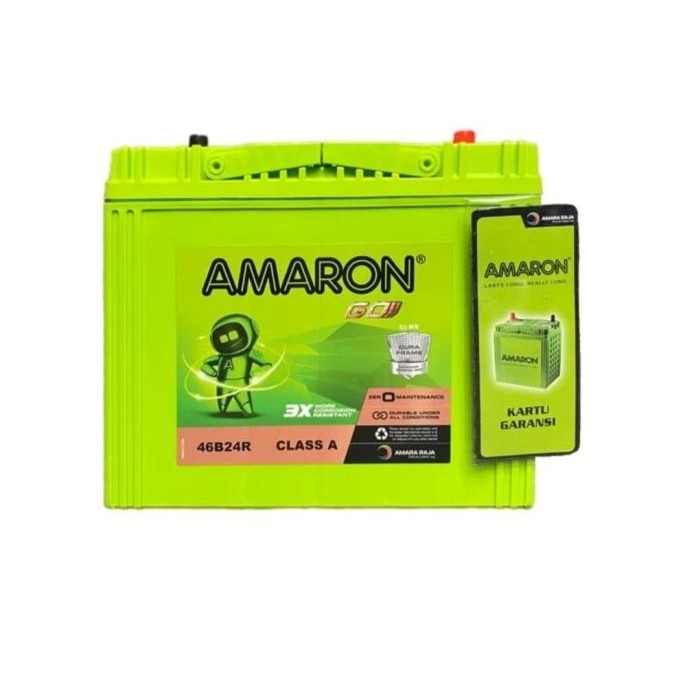 Ready Stock Aki Kering Mobil Rush, Terios Tipe Ns60 46B24R Accu 12V/45Ah Amaron