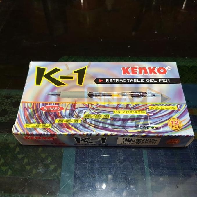 

Tersedia Pulpen K1 Kenko 0.5 Hitam 1Pak Isi 12Pc