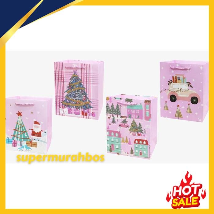 

PAOPAO PAPERBAG MERRY CHRISTMAS NATAL SANTA THE PINK CEMARA CUTE PREMIUM FREE ONGKIR !!