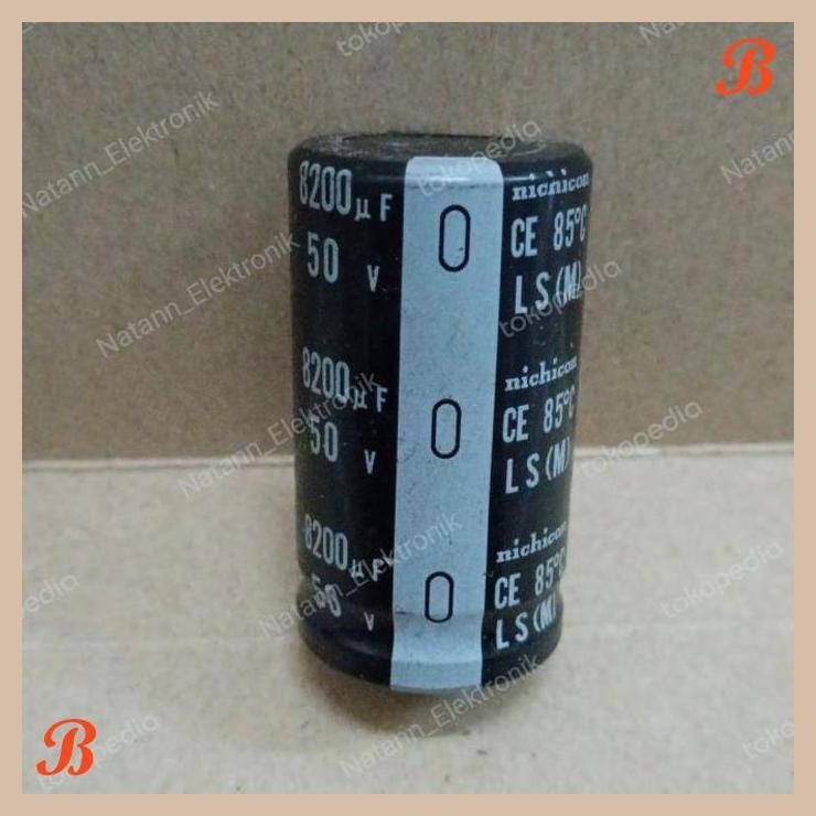 [MRD] 6226 KAPASITOR ELCO 8200UF 8200 UF 50V 50VOLT 50 VOLT NICHICON ORI