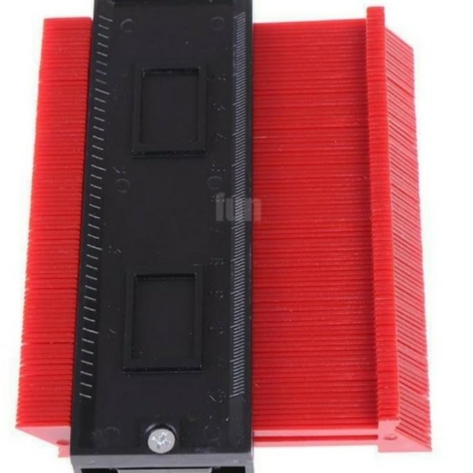 

siap kirim penggaris pengukur copy tukang kayu plapon / countur copy ruler 5 inci