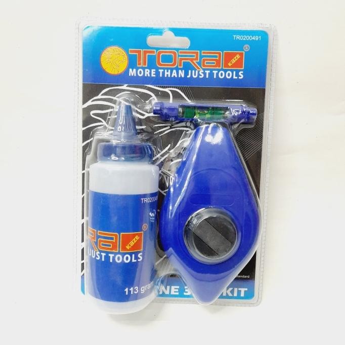 

siap kirim chalk line reel sipatan lot penggaris benang tinta set 25 meter tora