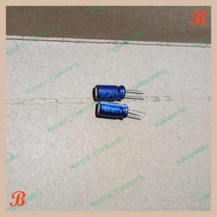 [MRD] 5944 KAPASITOR ELCO 100UF 100 UF 6.3V 6,3V 6V3 6.3 6,3 VOLT PANASONIC