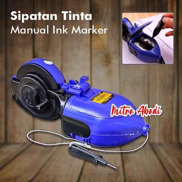 

siap kirim sipatan tinta benang / manual ink marker / penggaris benang