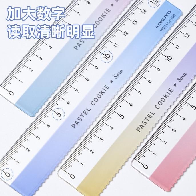 

siap kirim pastel cookie ruler sora wave shape 15cm wsg-clv15 (penggaris)