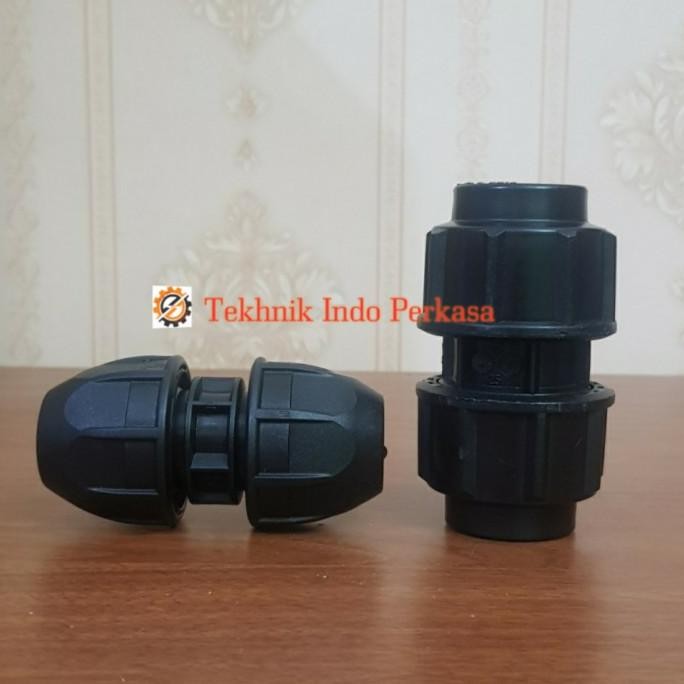 Socket Pipa HDPE 2" Inch ( 63mm ) / Straight Coupler HDPE