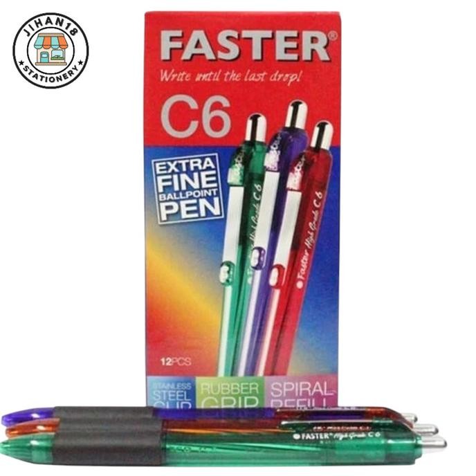

Tersedia Pulpen Faster C6 Cetek / Lusin - 12 Pcs