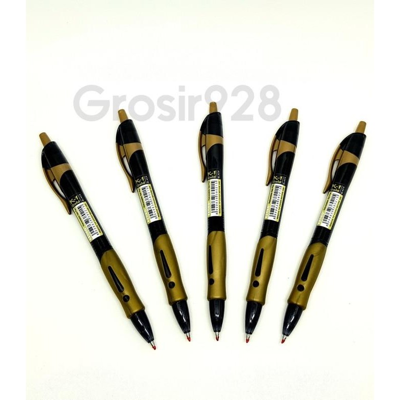 

Tersedia (Per Lusin) Pulpen / Ballpoint Gel Kenko K-1 St / Nc / Gold