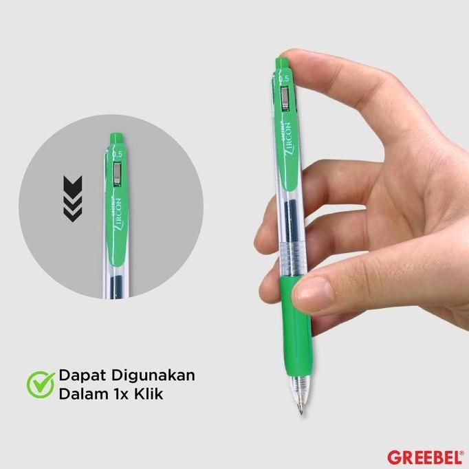

Tersedia Greebel Pulpen Gel / Gel Pen Zircon Gp-509 0.5 Hijau (12Pcs/Set) / Ballpen Gel Ballpoint Bolpen Bolpoin Pena Gel