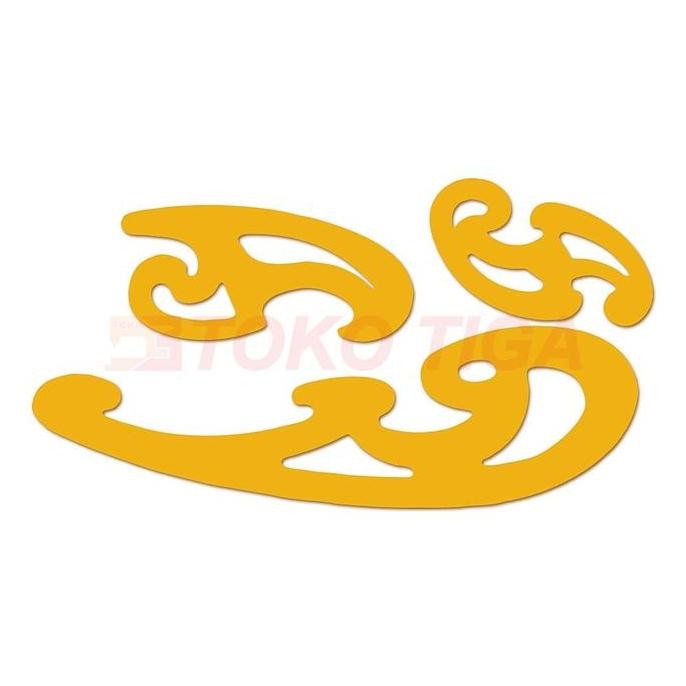 

siap kirim penggaris pola busana / french curves ruler - model 8203 (3 pcs)