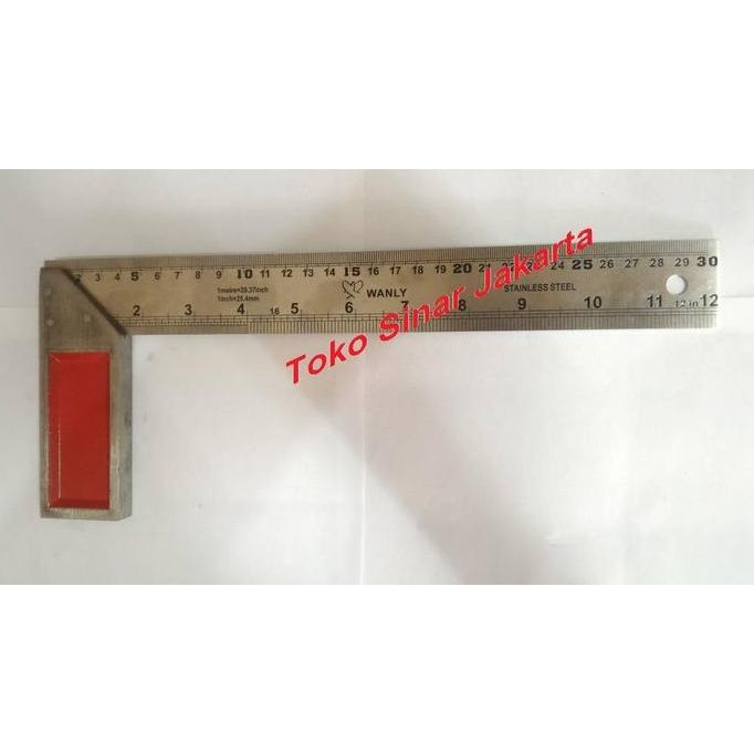

siap kirim penggaris siku tukang / try square 12