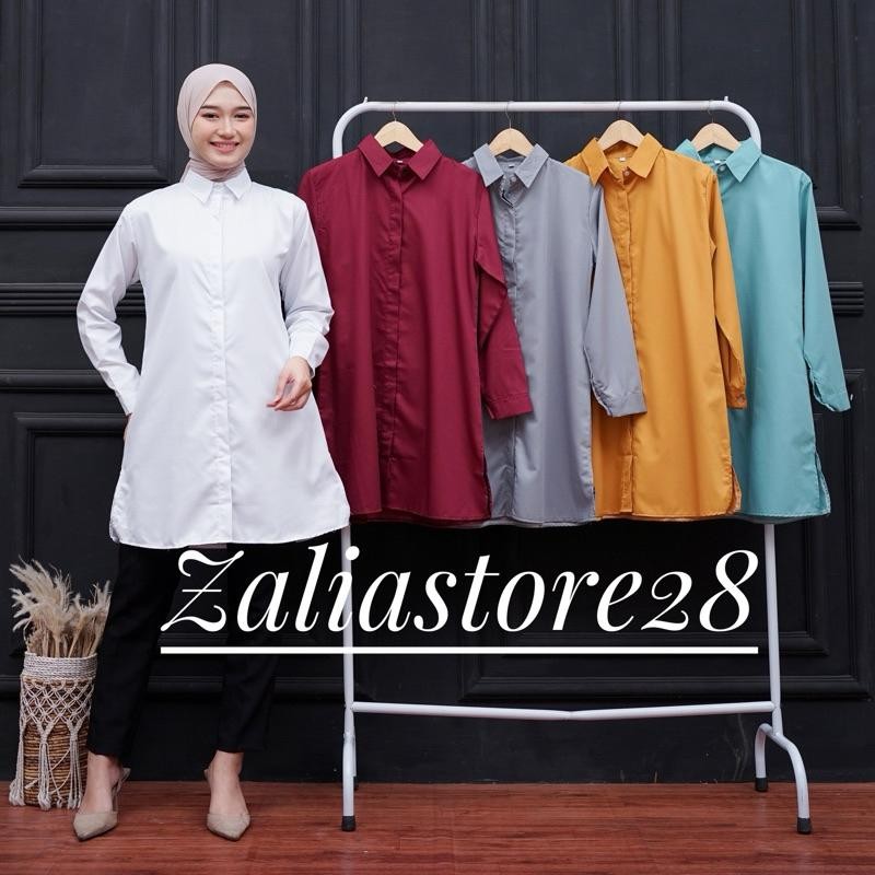 Tunik Toyobo/ Tunik Polos / Kemeja Tunik/ Blouse Tunik/Tunik Putih