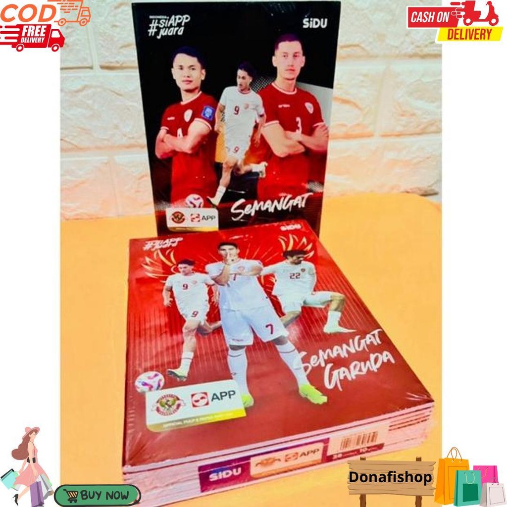 

Buku Tulis Sidu Kwarto/A5 38 Lembar Isi 10 Buku Serie Timnas D Best Seller