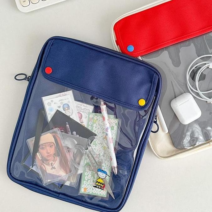 Sleeve Tablet Laptop Ipad Mini Pro Air 12 3 4 5 6 7 8 9 10 11 Tas Pouch Transparan Pvc Mika Karakter