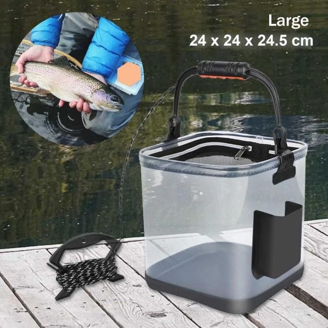Ember Lipat Pancing Portable Tempat Wadah Umpan Ikan Hidup Co