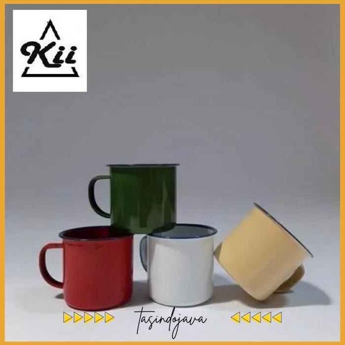 CALYPSO ENAMEL MUG WARNA 7CM - MUG JADUL MUG KOPI MUG NAIK GUNUNG TERMURAH