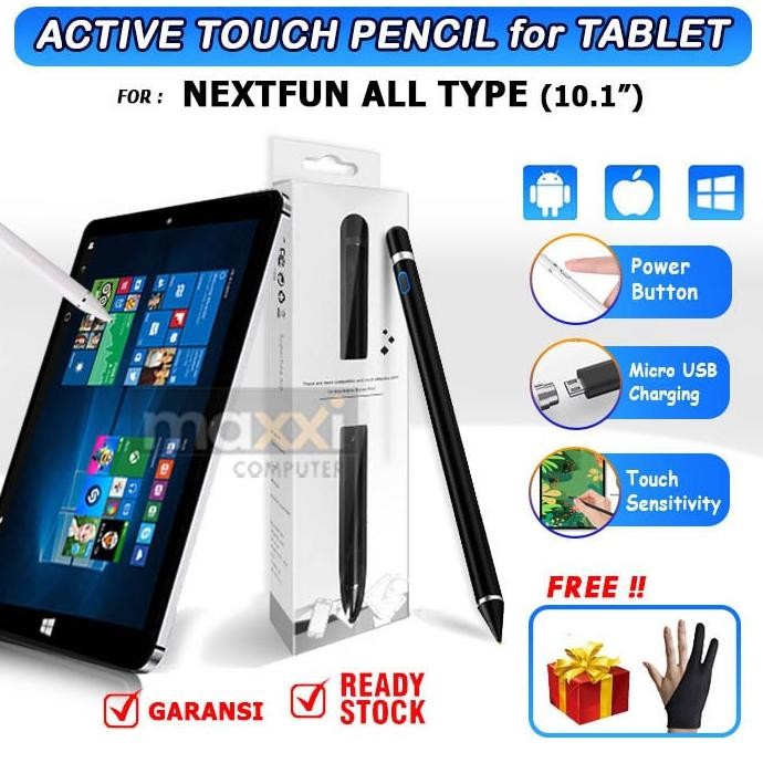 Nextfun Tab Tablet Pc Windows 8 10 Inci Stylus Pen Pencil Layar Sentuh New Stok