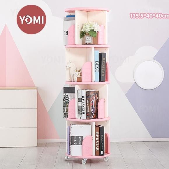 Hot Sale YOMI- Putar Rak Buku Anak S63/ Rak Buku Serbaguna Tempat Penyimpanan Bookshelves 