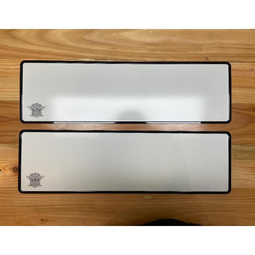 Plat Putih Full Reflektif Mobil Kosongan