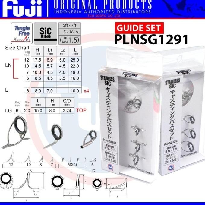 Set Ring Guide Fuji Sic / Cincin Fuji / Ultra Light / Cast Spinning Co