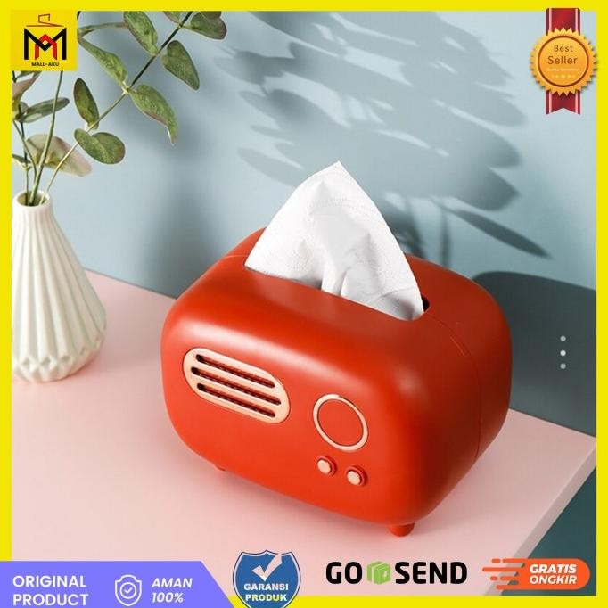 KOTAK TISSUE Meja Model Retro Radio Klasik Tissue Box Retro Radio