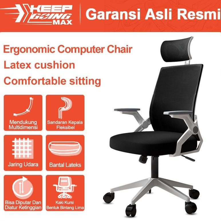 Keep Going Max Kursi Kantor Minimalis Korean Style / Kursi Kerja / Kursi Belajar / Kursi Minimalis /