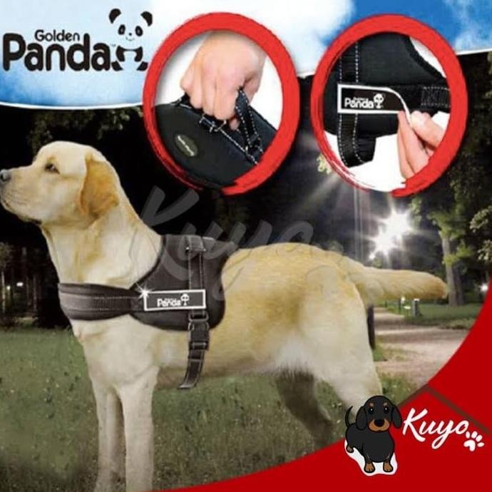 Dog Harness Rompi Anjing Polisi Tugas Jaga Baju Kalung Tali Hewan Pet TA