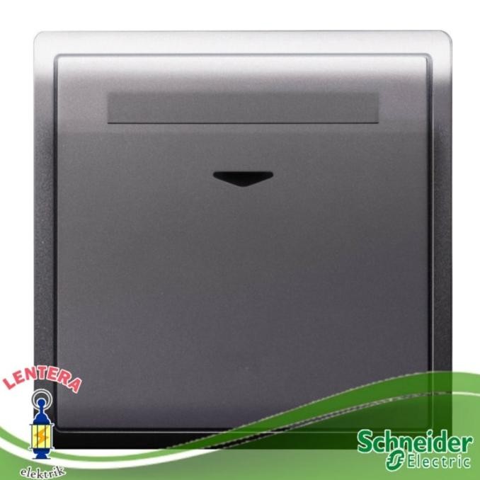 Terjangkau Schneider Pieno 250V 16A Elec Key Tag Card Silver Lavender
