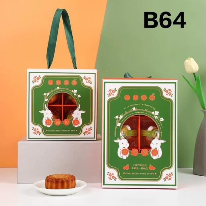 

(5set) Kotak Kue Bulan Mooncake B64 Box Hampers Kue Bulan