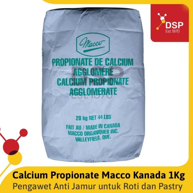 

New Calcium Propionate Macco Ex. Canada Anti Tengik Food Grade 1 Kg