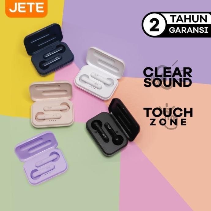 Original JETE T3 TWS EarHeadset Bluetooth TWS JETE T3 - Garansi Resmi