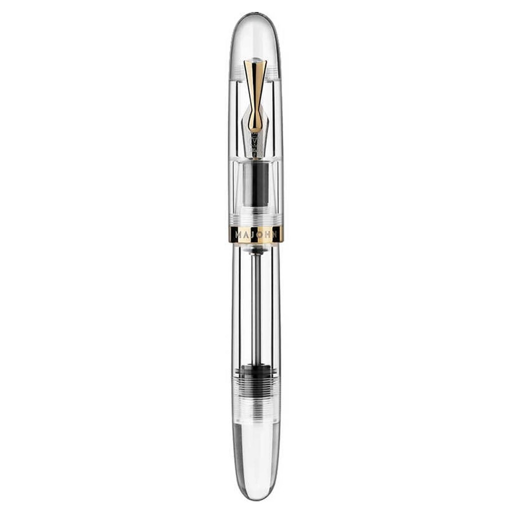

Majohn C4 Eyedropper Fountain Pen - Transparent Acrylic Big Ink Capacity With Ef/F/M Nib For Office School Writing Supplies