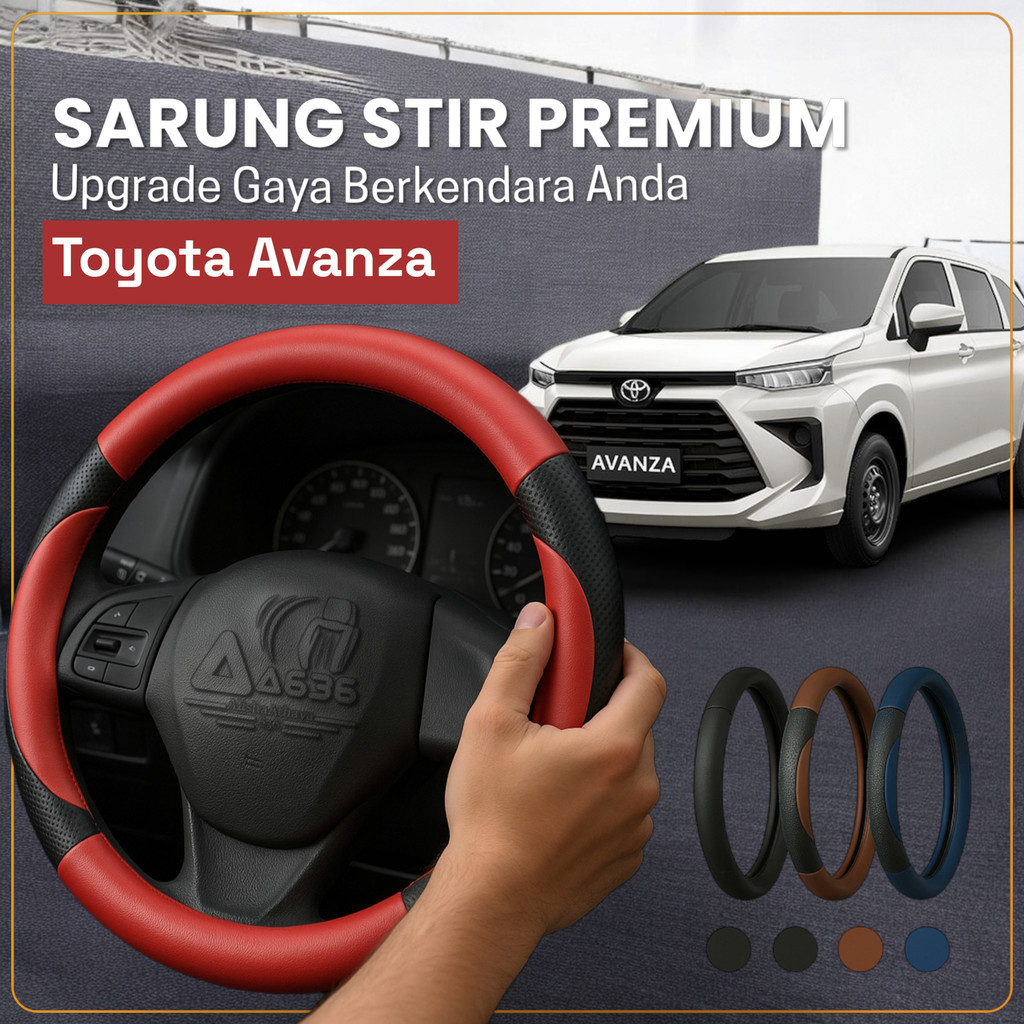 Sarung Stir Mobil Toyota Avanza, Cover Stir Mobil Avanza, Sarung Stir Minibus