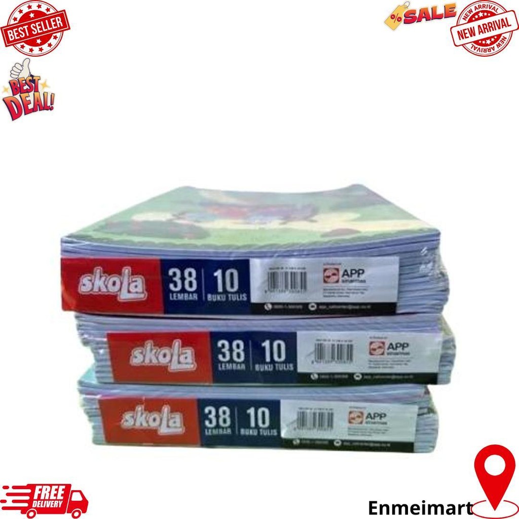 

[ Pak ] Buku Tulis Skola By Sidu 38 / 58 Lembar / Buku Tulis Skola 38 / 58 Grosir (Isi 10 Buku) D Best Seller