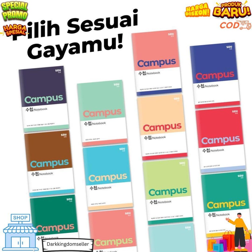 

Sidu Campus Buku Tulis 50 Lembar - 5 Buku D Promo 4.4