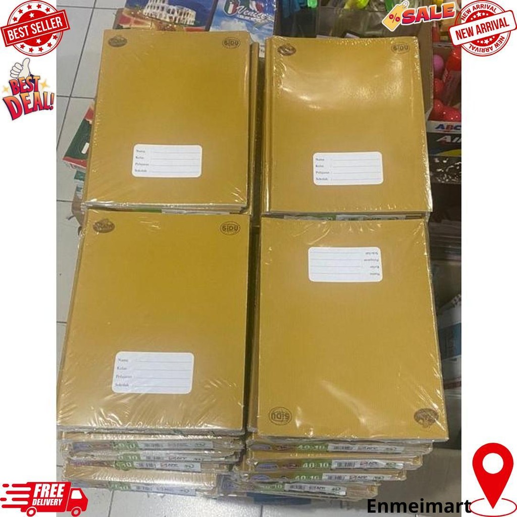 

Buku Tulis Sinar Dunia 40 Lembar 1 Pak (Isi 10 Buku) Sidu Cover Polos Coklat D Cod