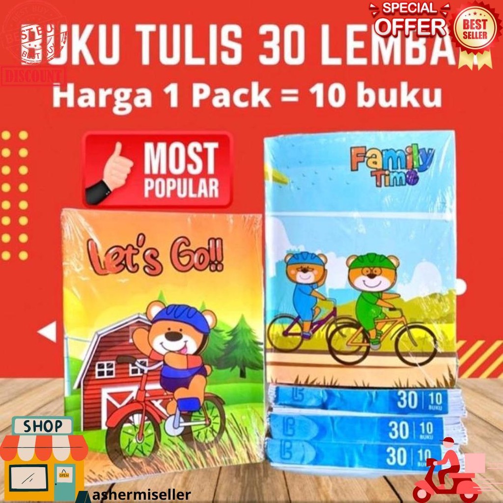 

Buku Tulis Isi 30 Lembar Termurahh Isi 10Pcs D Cod