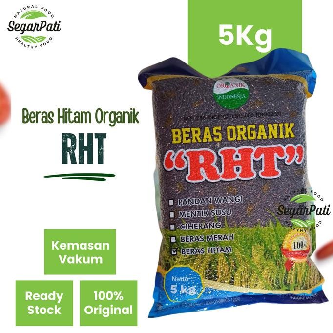 

Baru 5Kg Beras Hitam Organik Premium RHT Bersertifikat (utk Diet, Diabet )