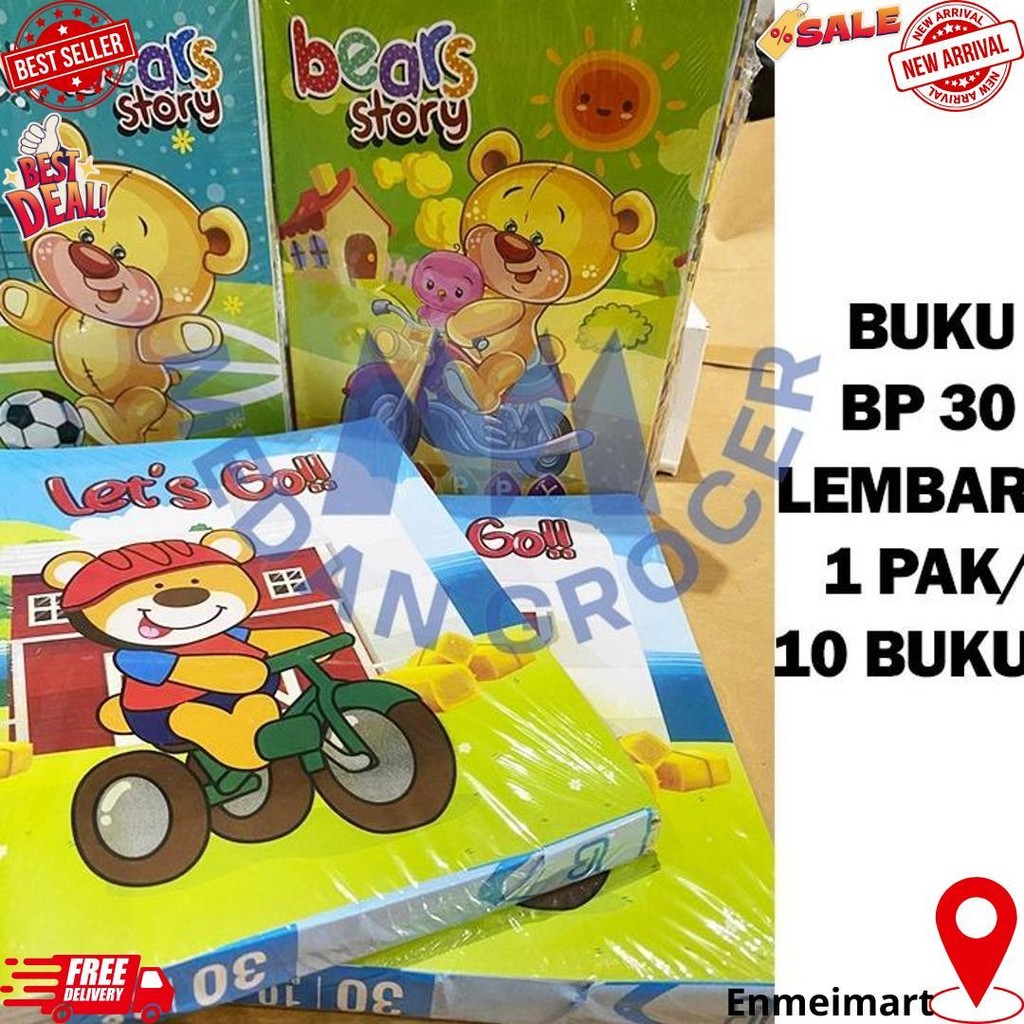 

Buku Tulis Catatan Sekolah Bp 30 Lembar Murah 1 Pak Isi 10 Buku D Promo Puncak