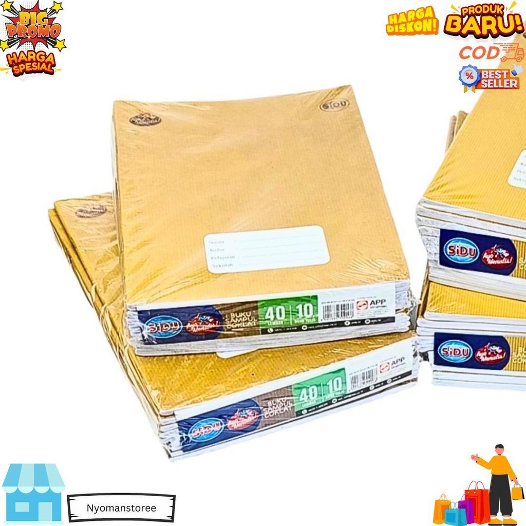 

Tbmo (New) Buku Tulis Sinar Dunia Sidu Kraft 40 Lembar (1 Pack Isi 10 Buku) D Termurah