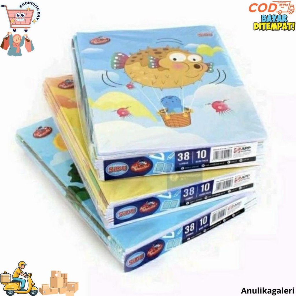 

Buku Tulis Sidu Sinar Dunia 38 Lembar Pak Isi 10 Buku D Gratis Ongkir