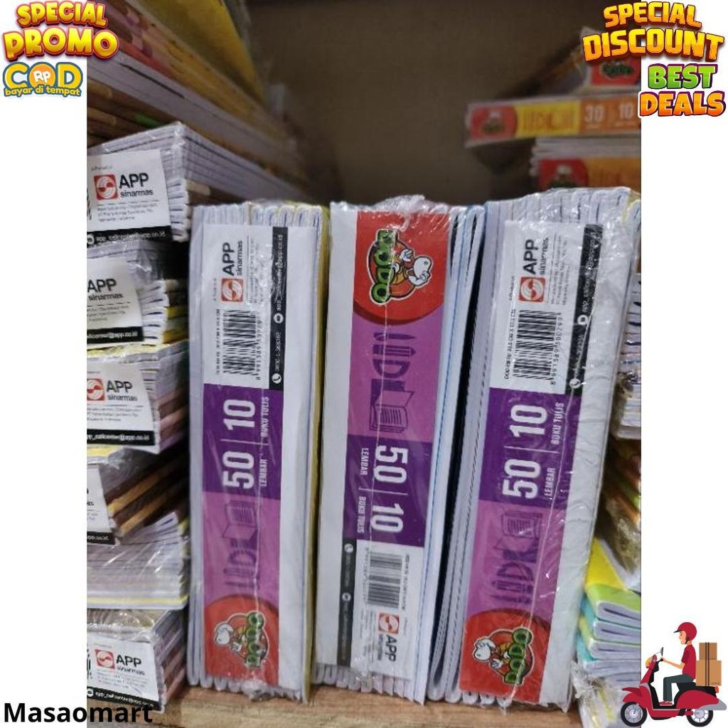 

Buku Tulis Dodo 50 1Pak(10Buku) D Promo 4.4